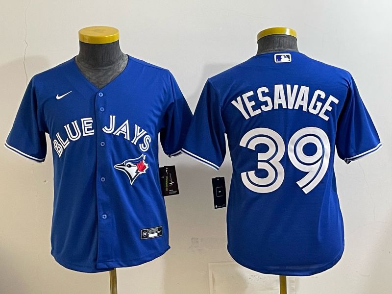 Youth 2025 Toronto Blue Jays #39 Yesavage blue Game Nike MLB Jersey style 001->youth mlb jersey->Youth Jersey